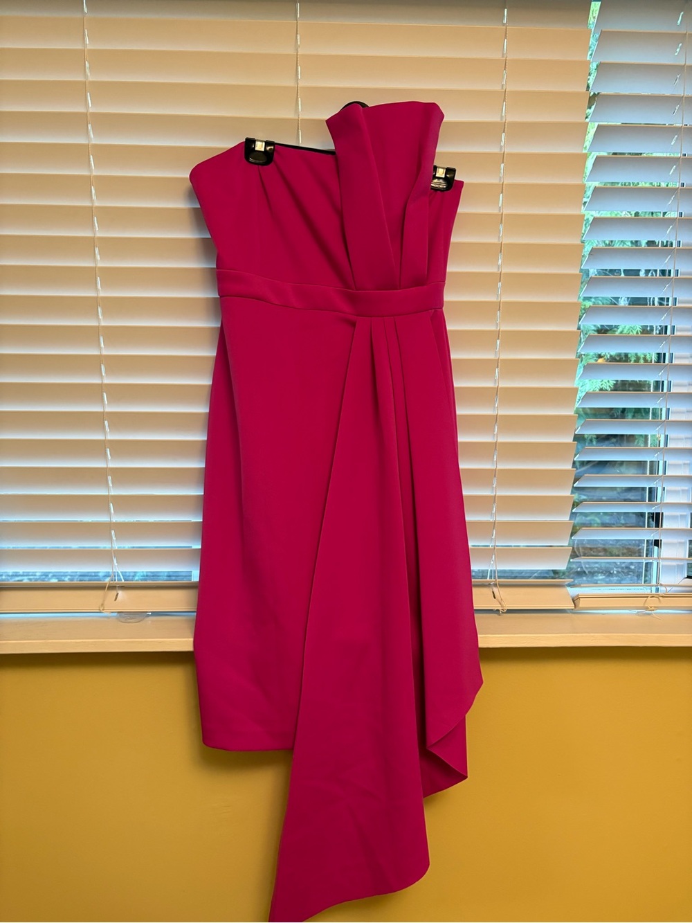 Brand new, Eliza J One-Shoulder Hot Pink Asymmetric Dress. NWOT